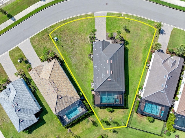 14756 Ponce De Leon Trl, Port Charlotte, FL 33981 - aerial perspective of suburban area with property parcel outlined