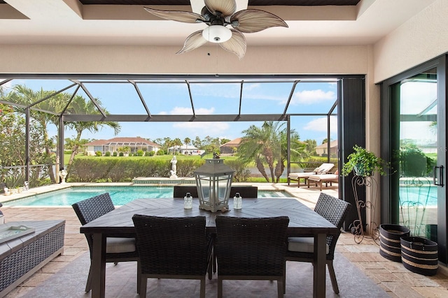 1131 Rotonda Cir, Rotonda West, FL 33947 - view of pool with a ceiling fan