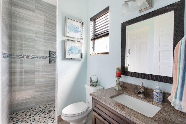 1131 Rotonda Cir, Rotonda West, FL 33947 - full bathroom featuring vanity and tiled shower