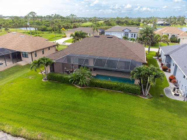 1131 Rotonda Cir, Rotonda West, FL 33947 - aerial view of residential area featuring a large body of water