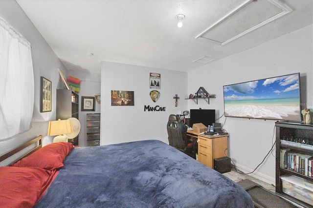 7590 Lyncrest St, North Port, FL 34287 - bedroom featuring attic access and baseboards