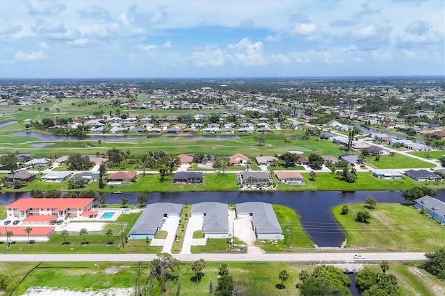 236 Boundary Blvd, Rotonda West, FL 33947 - aerial perspective of suburban area with a large body of water and a golf course