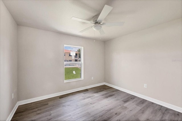 236 Boundary Blvd, Rotonda West, FL 33947 - spare room featuring wood finished floors and ceiling fan