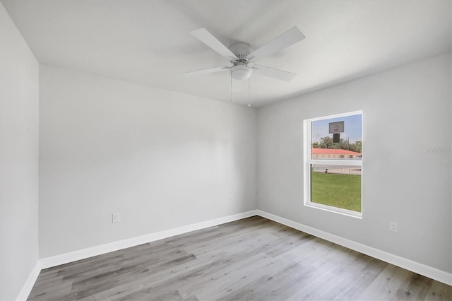 236 Boundary Blvd, Rotonda West, FL 33947 - spare room featuring wood finished floors and ceiling fan