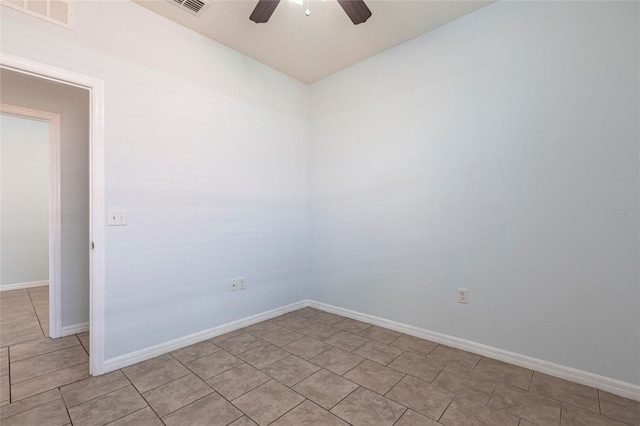7318 61st St E, Palmetto, FL 34221 - unfurnished room with ceiling fan and light tile patterned floors