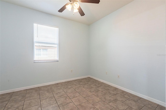 7318 61st St E, Palmetto, FL 34221 - empty room featuring ceiling fan and baseboards