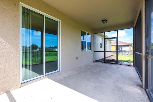 7318 61st St E, Palmetto, FL 34221 - view of unfurnished sunroom