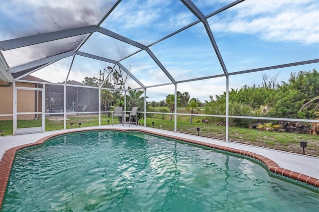 102 Marker Rd, Rotonda West, FL 33947 - outdoor pool with a patio and a lanai
