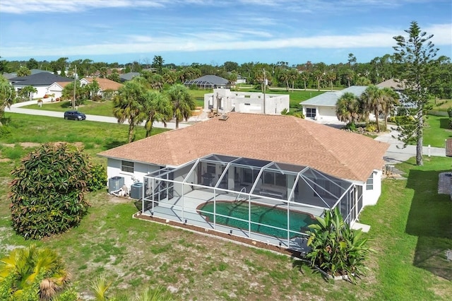 102 Marker Rd, Rotonda West, FL 33947 - aerial view of property and surrounding area with a pool area