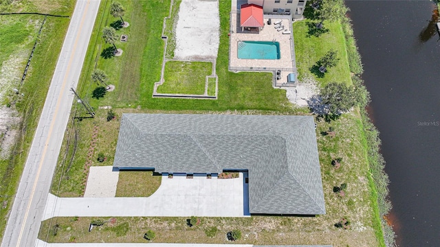 238 Boundary Blvd Unit 3, Rotonda West, FL 33947 - aerial view of property and surrounding area with a pool area and a large body of water