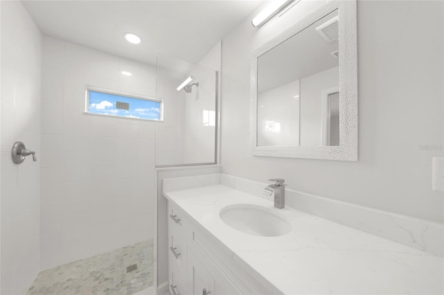 238 Boundary Blvd Unit 3, Rotonda West, FL 33947 - bathroom featuring vanity and walk in shower