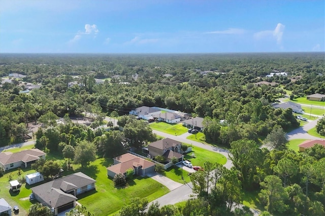 3768 Billingham Ln, North Port, FL 34288 - aerial perspective of suburban area featuring a heavily wooded area