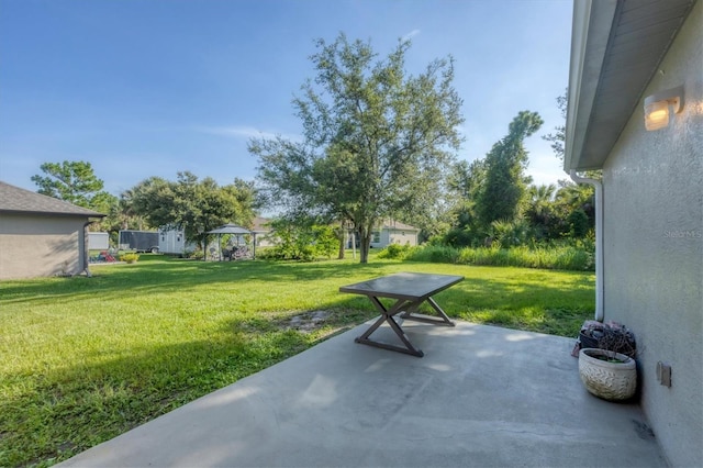 3768 Billingham Ln, North Port, FL 34288 - view of patio / terrace with a gazebo