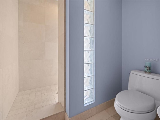 8041 Bay Pointe Dr, Englewood, FL 34224 - bathroom featuring a stall shower and toilet