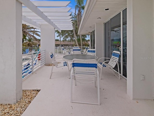 8041 Bay Pointe Dr, Englewood, FL 34224 - view of patio with a pergola