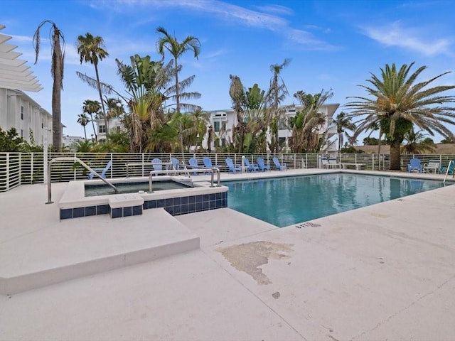 8041 Bay Pointe Dr, Englewood, FL 34224 - community pool with a patio