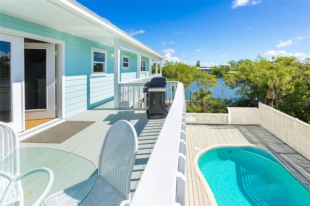 100 S Gulf Blvd, Placida, FL 33946 - view of pool featuring a grill and a deck