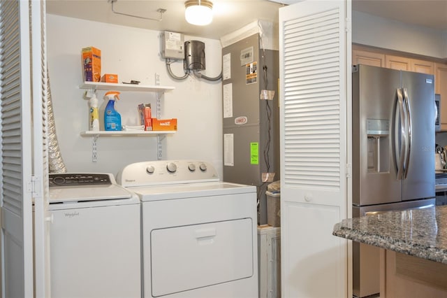 laundry area featuring washer and dryer