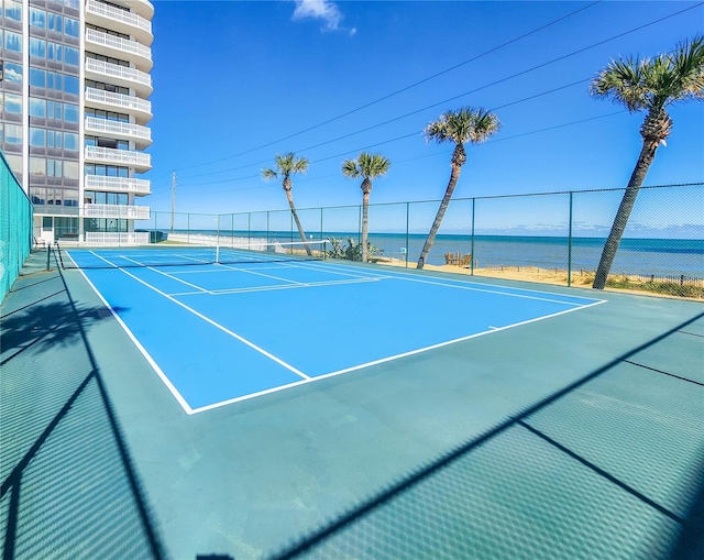 view of tennis court