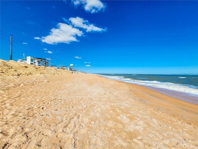 property view of water with a view of the beach