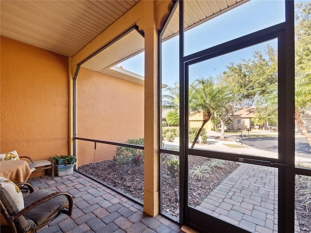 view of sunroom / solarium