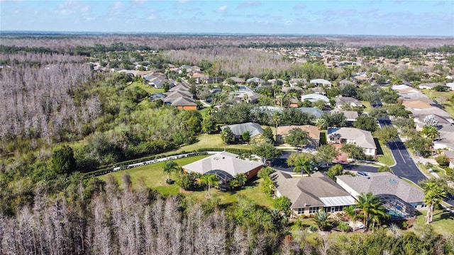 bird's eye view with a residential view