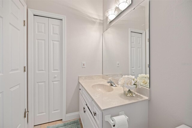 bathroom with large vanity