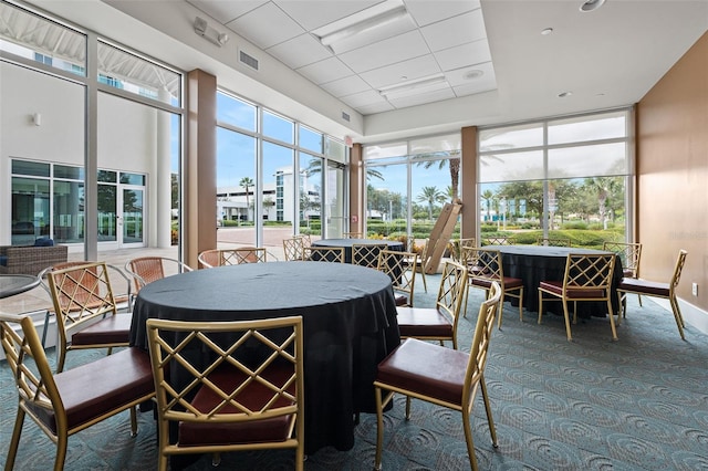 view of sunroom / solarium