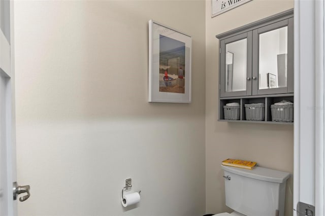 bathroom featuring toilet