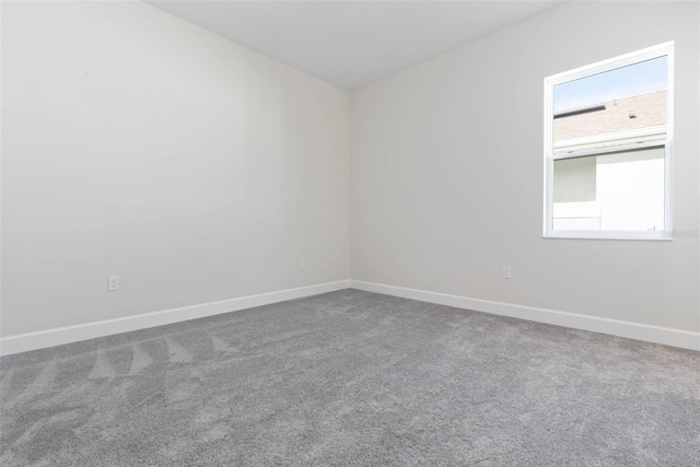 spare room featuring carpet floors