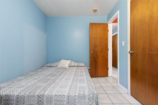 view of tiled bedroom