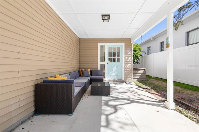 view of patio / terrace with outdoor lounge area