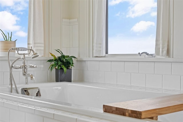 bathroom featuring a bathing tub