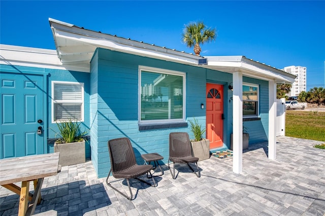 exterior space with a patio