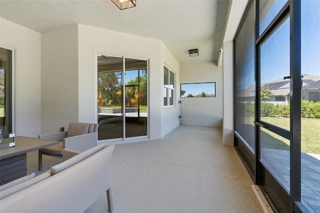 view of sunroom / solarium