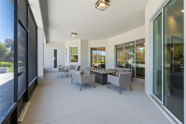 view of sunroom / solarium