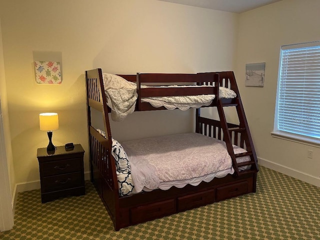 bedroom with carpet floors