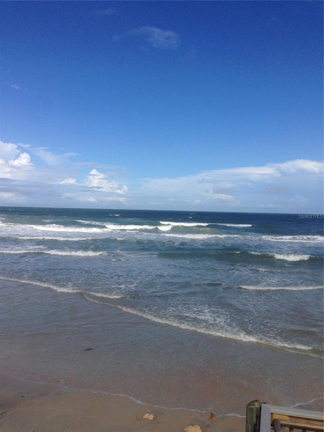 property view of water with a view of the beach