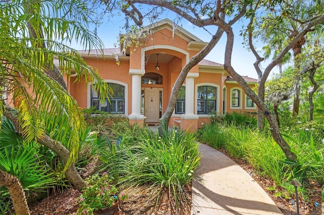 view of front of home