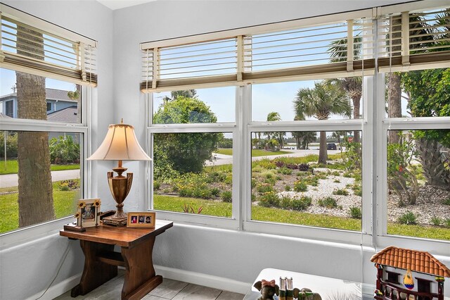 sunroom with a wealth of natural light