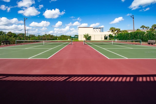 view of sport court