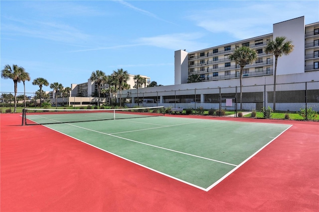 view of sport court