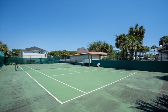 view of tennis court