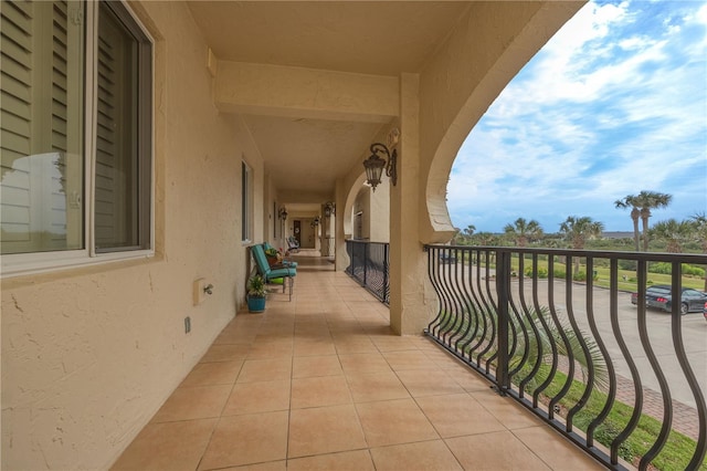 view of balcony