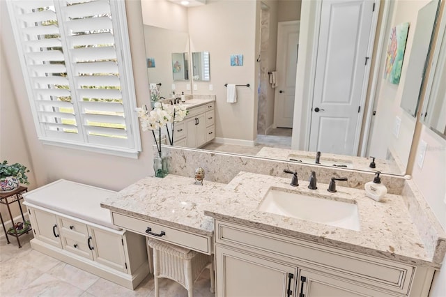 bathroom with vanity