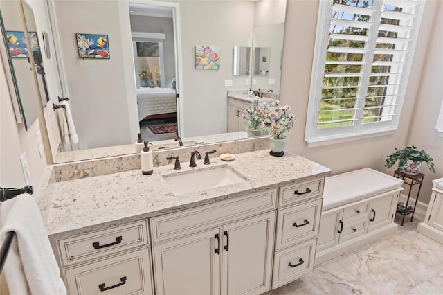 bathroom featuring vanity