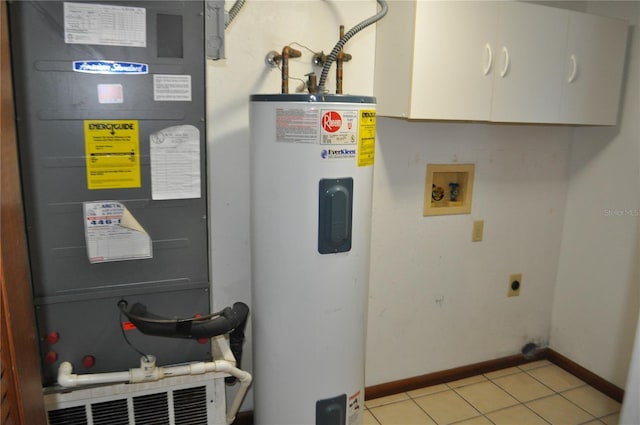 utility room with heating utilities and water heater