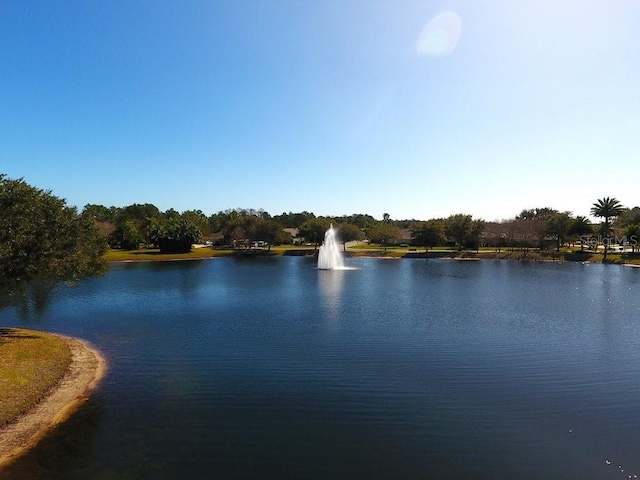 view of water feature