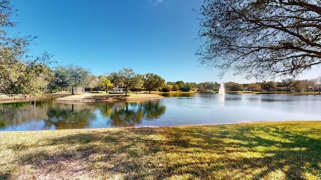 view of property view of water