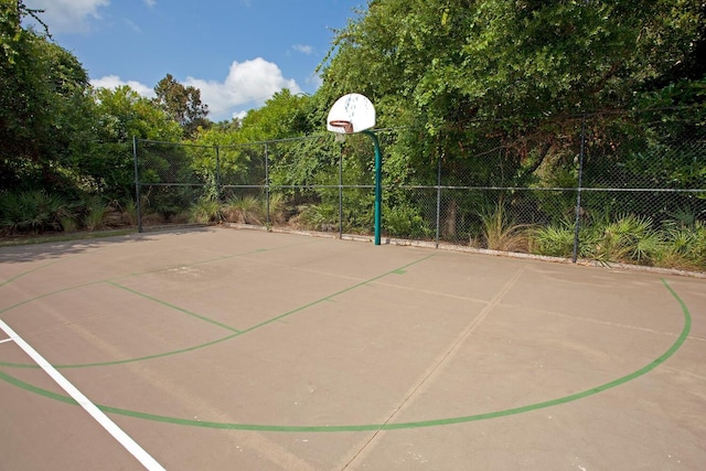 view of basketball court
